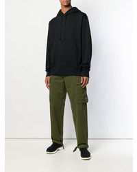 schwarzer Pullover mit einem Kapuze von Acne Studios