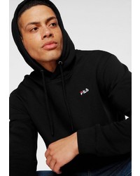 schwarzer Pullover mit einem Kapuze von Fila