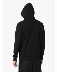 schwarzer Pullover mit einem Kapuze von Stone Island Shadow Project