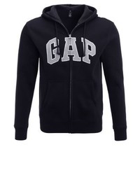 schwarzer Pullover mit einem Kapuze von Gap