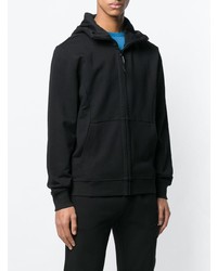 schwarzer Pullover mit einem Kapuze von CP Company