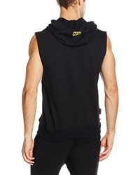 schwarzer Pullover mit einem Kapuze von Golds Gym