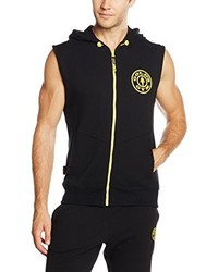 schwarzer Pullover mit einem Kapuze von Golds Gym