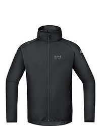 schwarzer Pullover mit einem Kapuze von Gore Bike Wear