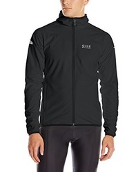 schwarzer Pullover mit einem Kapuze von Gore Bike Wear