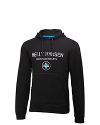 schwarzer Pullover mit einem Kapuze von Helly Hansen