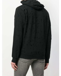 schwarzer Pullover mit einem Kapuze von Diesel