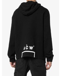 schwarzer Pullover mit einem Kapuze von A-Cold-Wall*