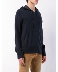 schwarzer Pullover mit einem Kapuze von Vince