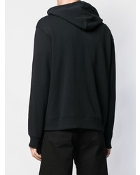 schwarzer Pullover mit einem Kapuze von Versus
