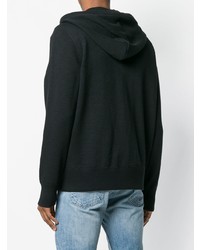 schwarzer Pullover mit einem Kapuze von rag & bone