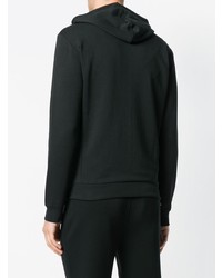 schwarzer Pullover mit einem Kapuze von Emporio Armani