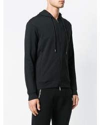 schwarzer Pullover mit einem Kapuze von Emporio Armani