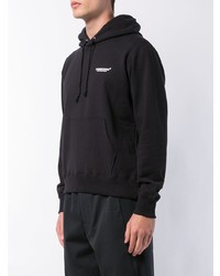 schwarzer Pullover mit einem Kapuze von Undercover