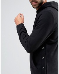 schwarzer Pullover mit einem Kapuze von Asos