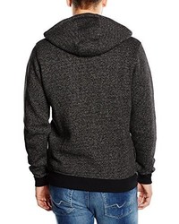 schwarzer Pullover mit einem Kapuze von Humor