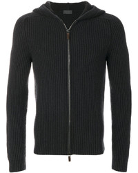 schwarzer Pullover mit einem Kapuze von Iris von Arnim