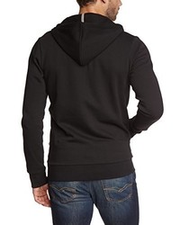 schwarzer Pullover mit einem Kapuze von Jack & Jones