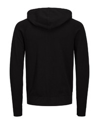 schwarzer Pullover mit einem Kapuze von Jack & Jones