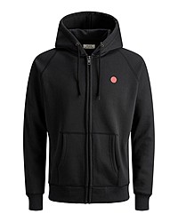 schwarzer Pullover mit einem Kapuze von Jack & Jones