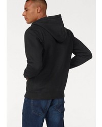 schwarzer Pullover mit einem Kapuze von Jack & Jones