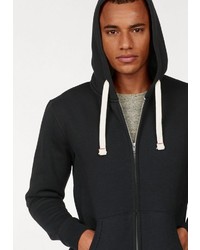 schwarzer Pullover mit einem Kapuze von Jack & Jones