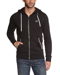 schwarzer Pullover mit einem Kapuze von Jack & Jones