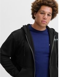 schwarzer Pullover mit einem Kapuze von Jack & Jones PlusSize