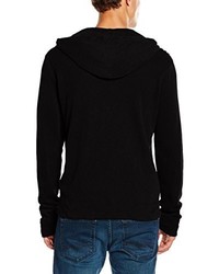 schwarzer Pullover mit einem Kapuze von James Perse