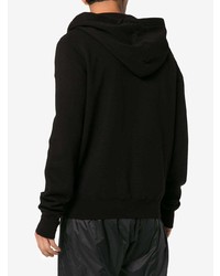 schwarzer Pullover mit einem Kapuze von Rick Owens DRKSHDW