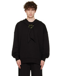 schwarzer Pullover mit einem Kapuze von Jean Paul Gaultier
