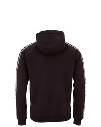 schwarzer Pullover mit einem Kapuze von Kappa