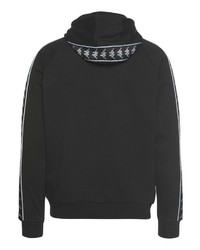 schwarzer Pullover mit einem Kapuze von Kappa