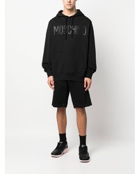 schwarzer Pullover mit einem Kapuze von Moschino