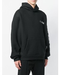 schwarzer Pullover mit einem Kapuze von Alexander Wang