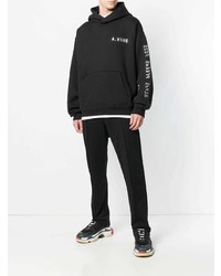 schwarzer Pullover mit einem Kapuze von Alexander Wang