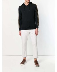 schwarzer Pullover mit einem Kapuze von Fendi