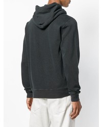 schwarzer Pullover mit einem Kapuze von Stone Island