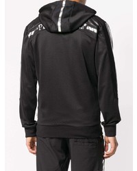 schwarzer Pullover mit einem Kapuze von Plein Sport