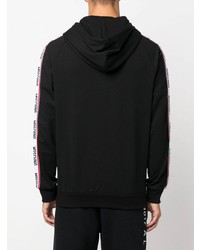 schwarzer Pullover mit einem Kapuze von Moschino