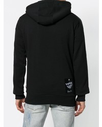 schwarzer Pullover mit einem Kapuze von Philipp Plein