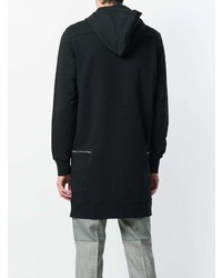 schwarzer Pullover mit einem Kapuze von Alexander McQueen