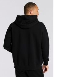 schwarzer Pullover mit einem Kapuze von Lonsdale