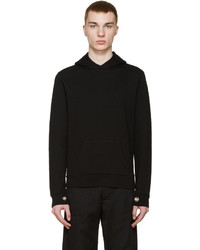 schwarzer Pullover mit einem Kapuze von Maison Margiela