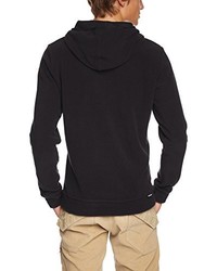 schwarzer Pullover mit einem Kapuze von Maloja