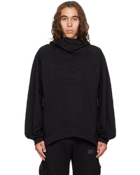 schwarzer Pullover mit einem Kapuze von McQ