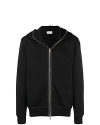 schwarzer Pullover mit einem Kapuze von Moncler