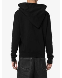 schwarzer Pullover mit einem Kapuze von Rick Owens DRKSHDW