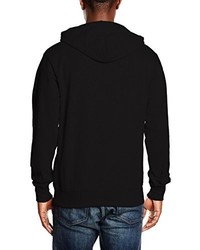 schwarzer Pullover mit einem Kapuze von Nicce London