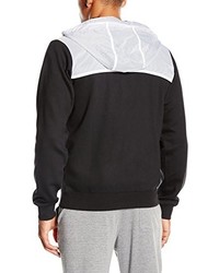 schwarzer Pullover mit einem Kapuze von Nike